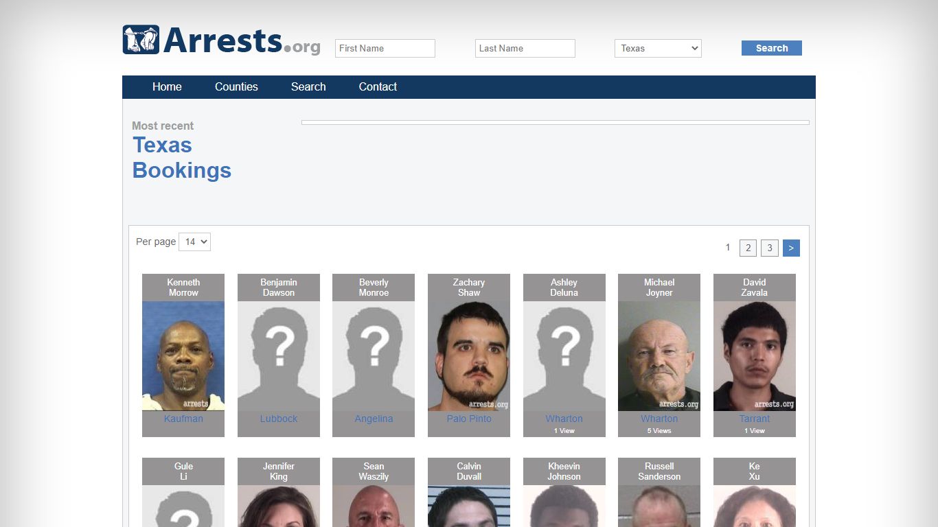 Texas Arrests and Inmate Search